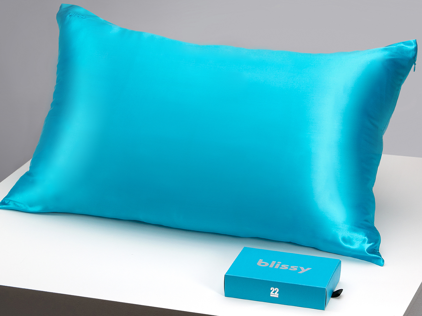 Blissy King 100% Mulberry Silk Pillowcase | Baha Blue